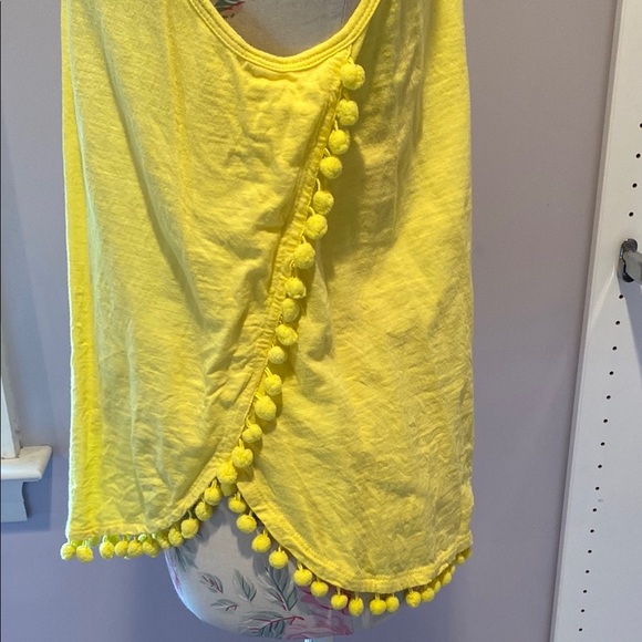 Lilly Pulitzer Yellow Embellished Sleeveless Tank Top - Picture 5 of 10